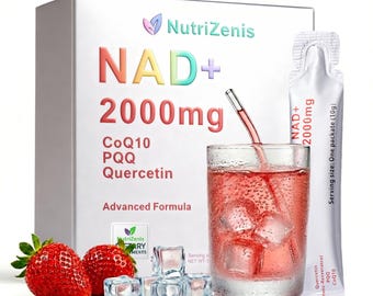 NutriZenis NAD+ 2000mg Complex – Liposomal Cellular Energy, Focus, Antioxidant Support