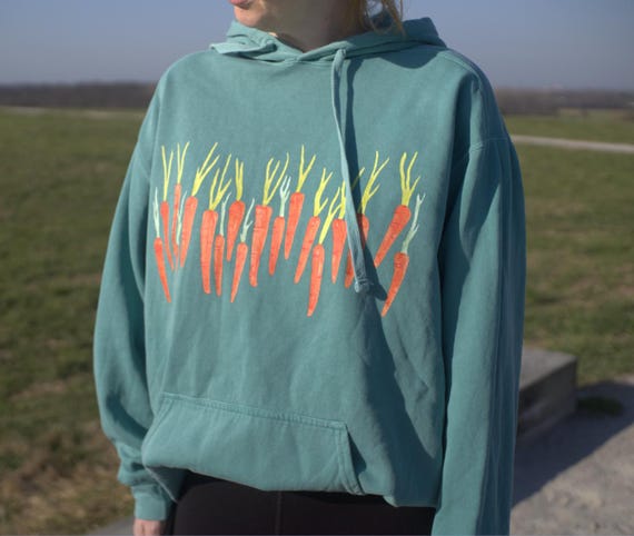 Carrot Print Hoodie