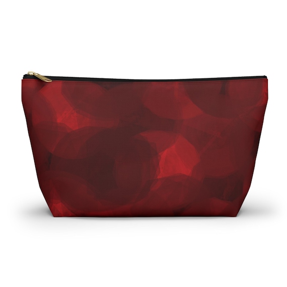 Red Bokeh Accessory Pouch