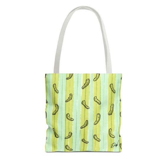 Pickle Stripe Tote Bag
