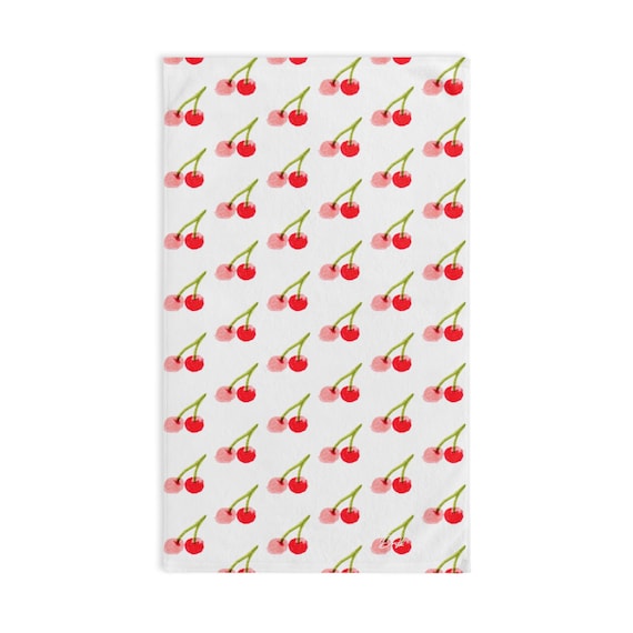 Cherry Pattern Hand Towel