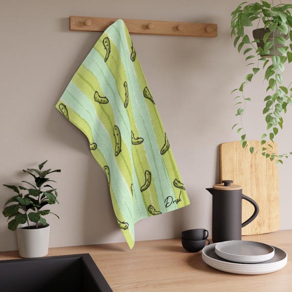 Pickle Stripe Tea Towel