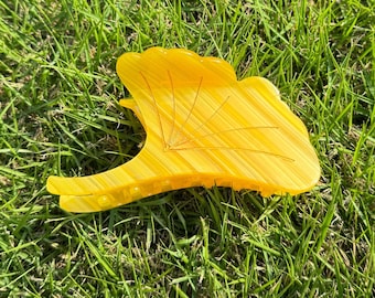Ginkgo Leaves Hair Claw, Gift for her,