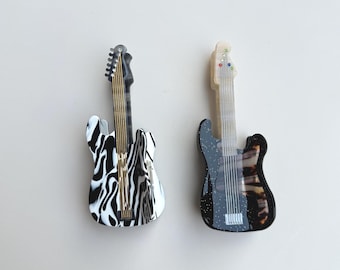 Guitar Hair Claw Clip – Acetate Music Lover Accessory