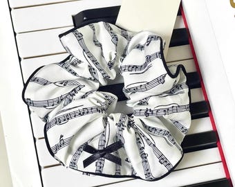 Music Hair Scrunchie,musical staff hair accessories
