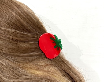Tomatoes Hair Claw –Acetate Fruit Accessory, Cottagecore Style, Gift for Fruit Lovers