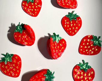 Strawberry Hair Claw Clip, Fruit Accessory