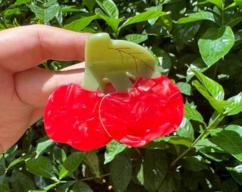 Sweet cherry hair Claw,gift for fruit lovers