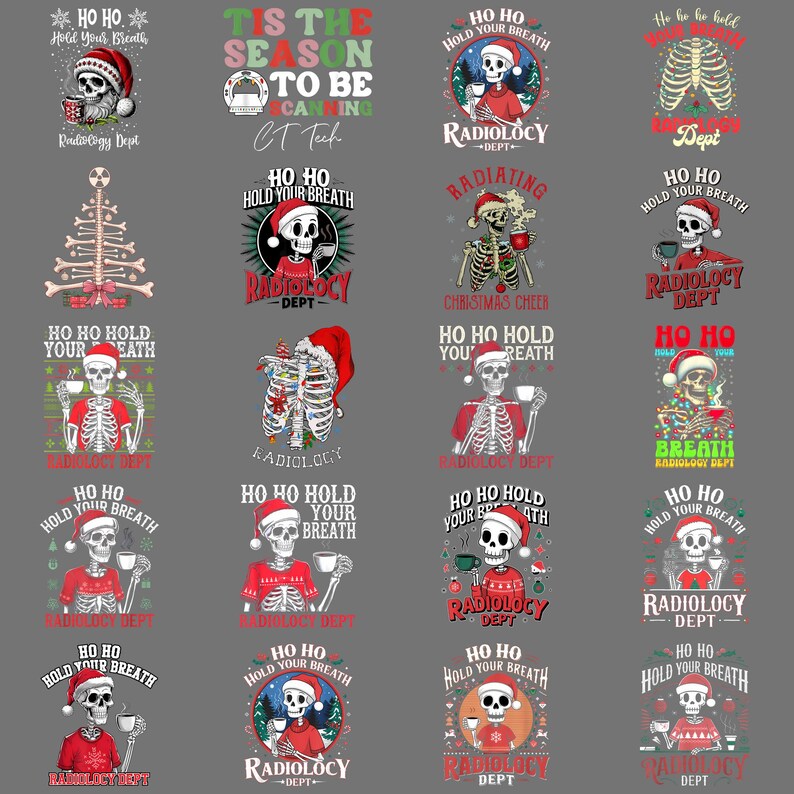 Radiology Department Xray CT MRI Christmas PNG - Funny Medical Holiday ...