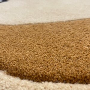 Hand Tufted Wool Teddy Bear Rug, Cute Nursery Area Rug for Baby & Kids Room, Soft Handmade Playroom Decor, Cute Teddy Bear kids room rug image 6