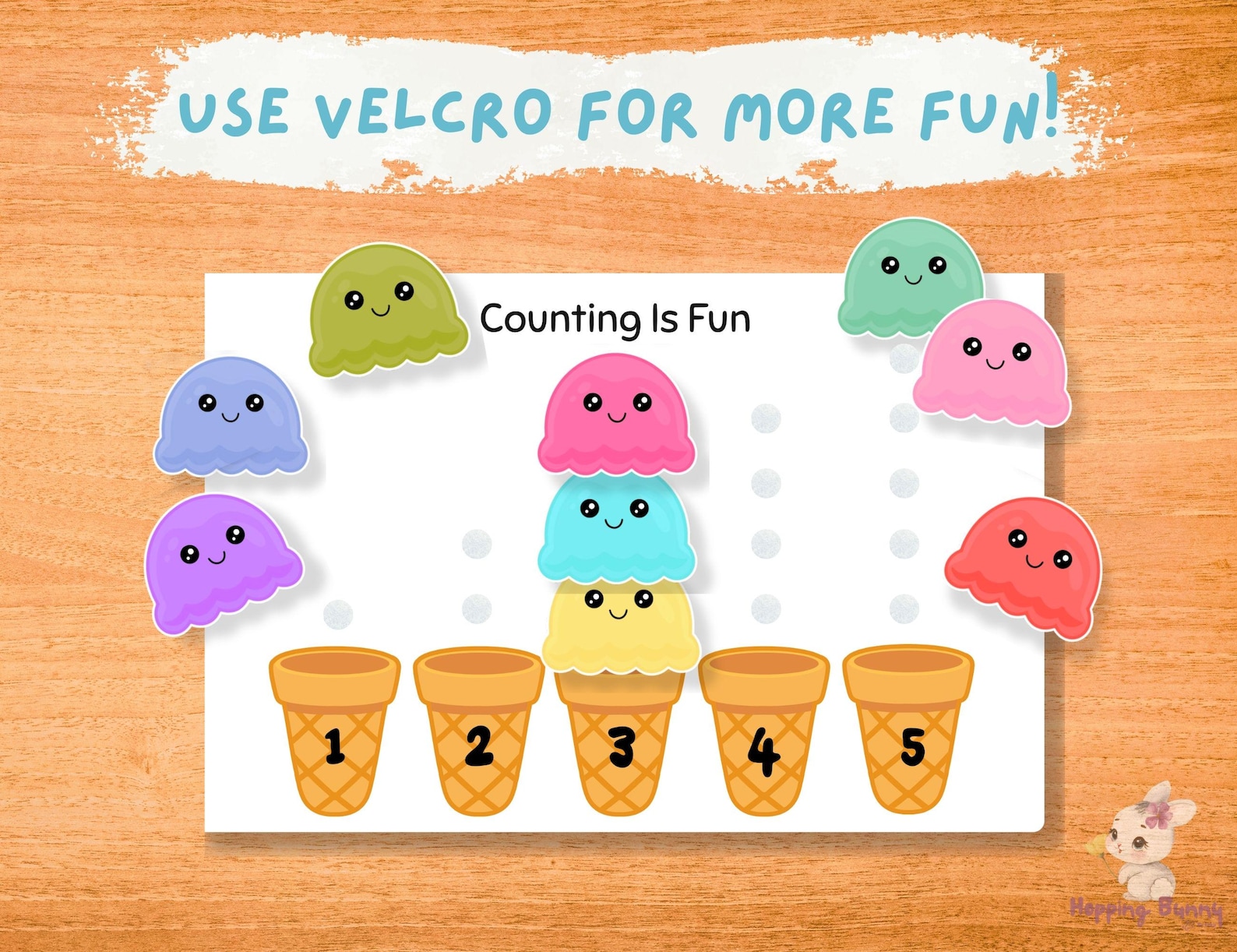 Ice Cream Counting Game | Preschool Number Learning Activity | 1–5 ...