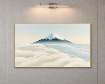 Mount Fuji Cloud Sea Frame TV Art, Japanese Landscape, Japandi Digital Download