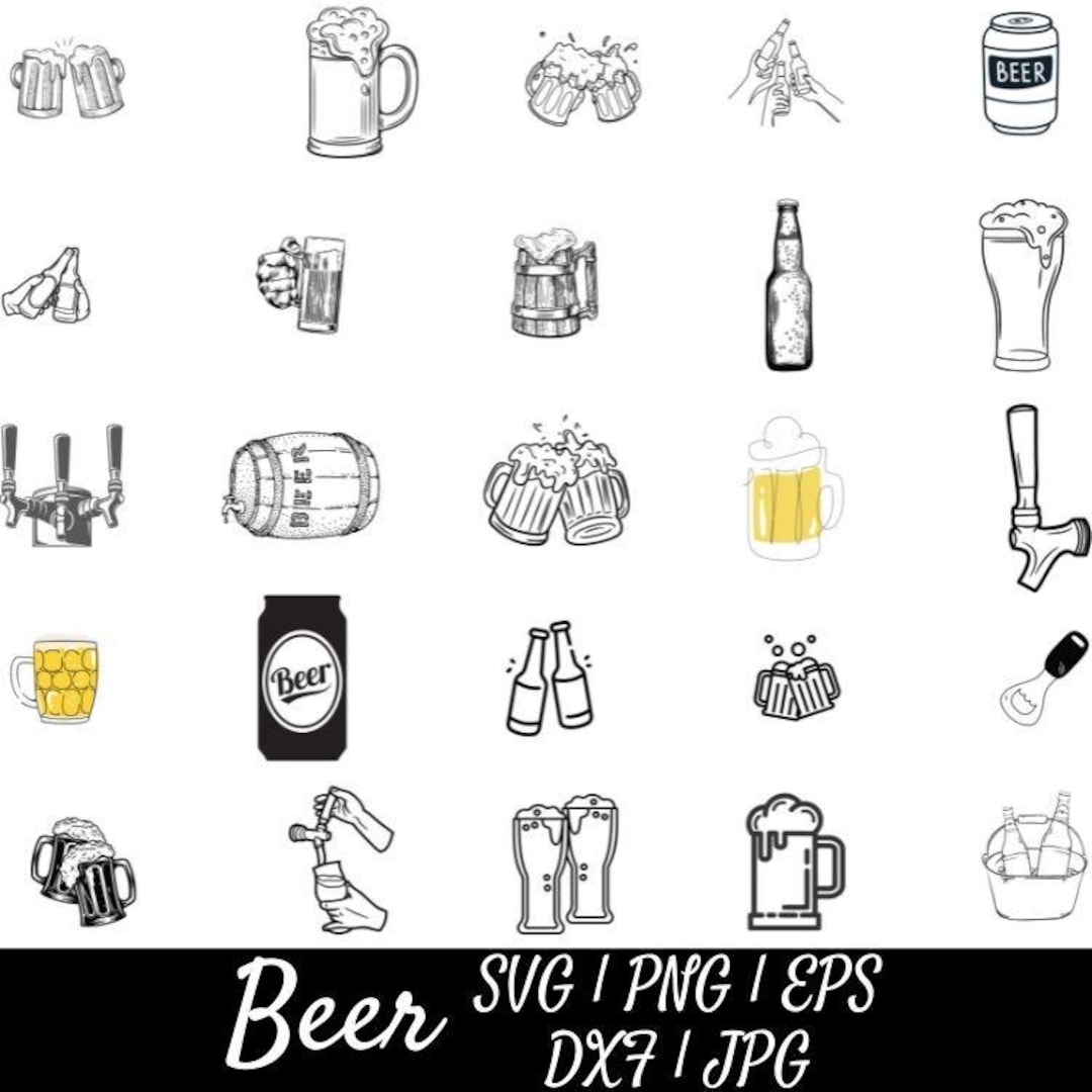 BEER SVG BUNDLE, Beer Clipart Bundle, Beer Svg for Cricut, Beer Bottle ...