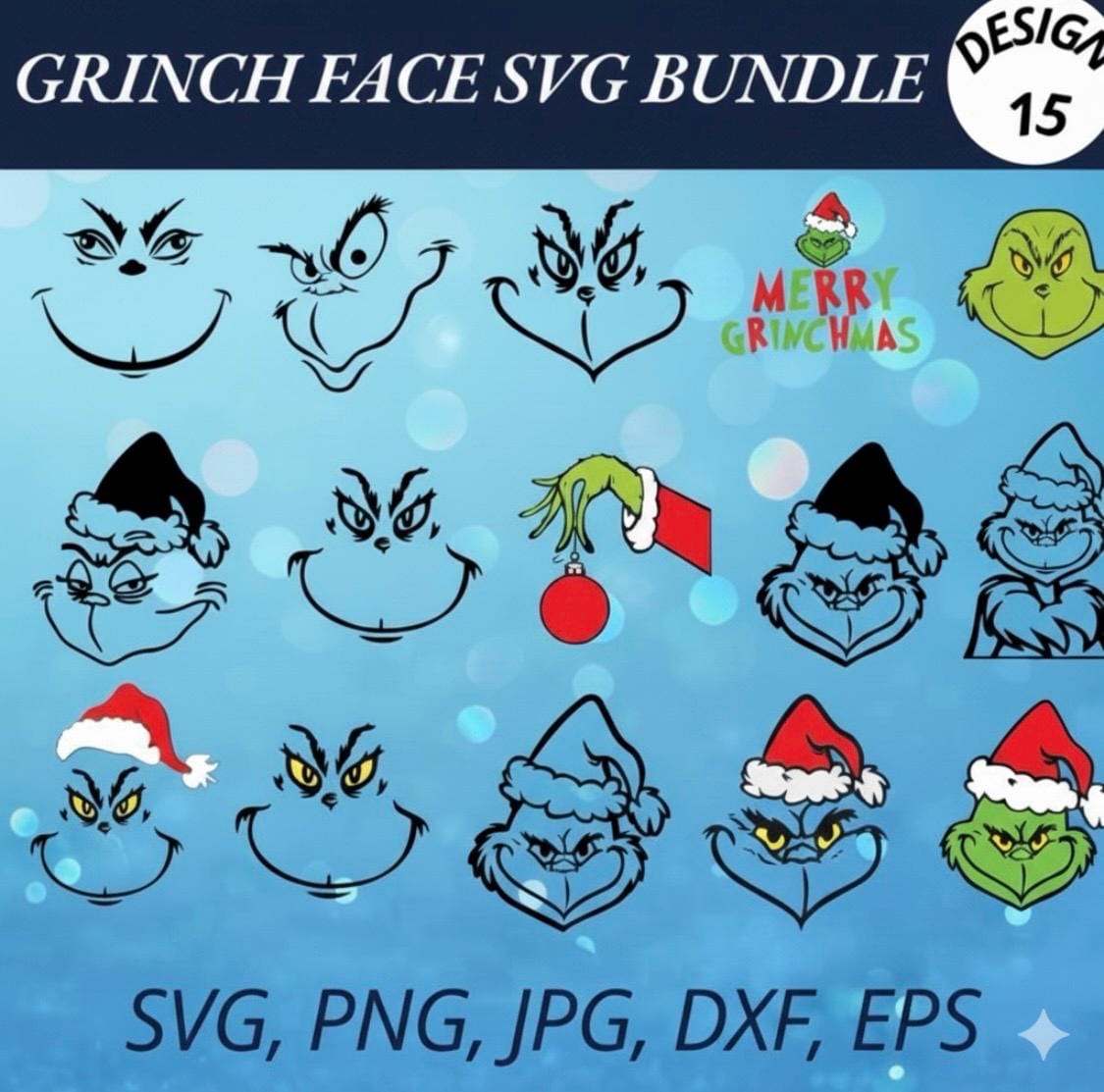 Grinch face svg - Etsy België, image size:1125x1113
