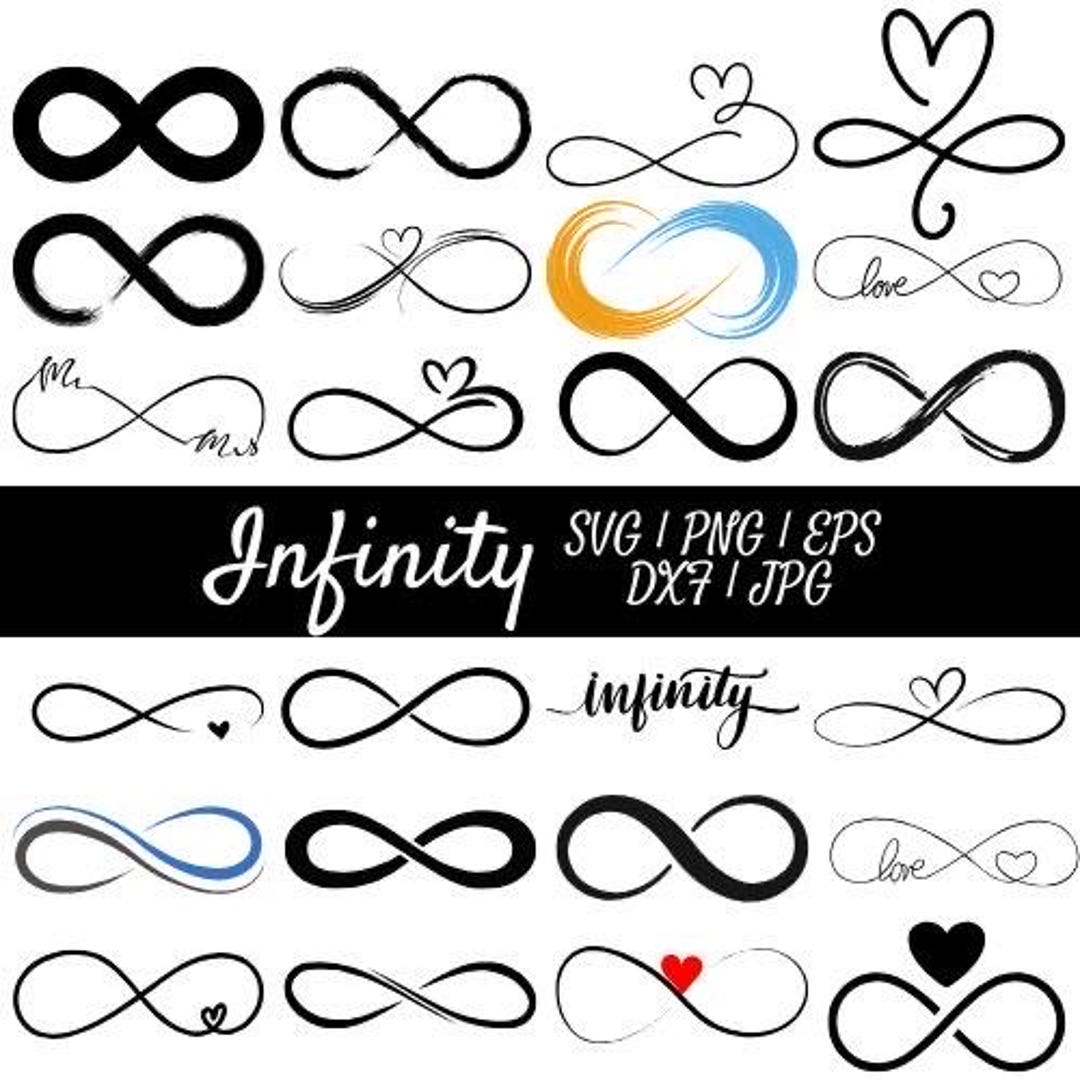 Infinity Symbol SVG, Infinity PNG Bundle, Infinity Clipart, Infinity ...