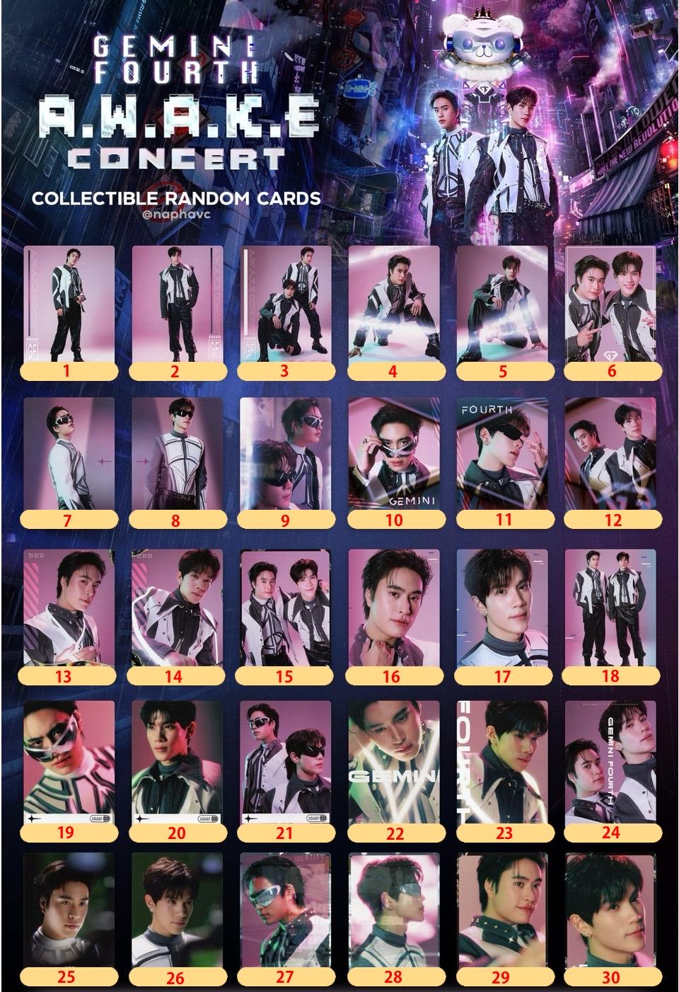 GMMTV Collectible | Geminifourth A.W.A.K.E Concert Photocard