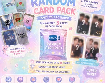 Mystery Photocard Pack | GMMTV Boys Official Random Cards | Rare, Exclusive & Old/New Collections