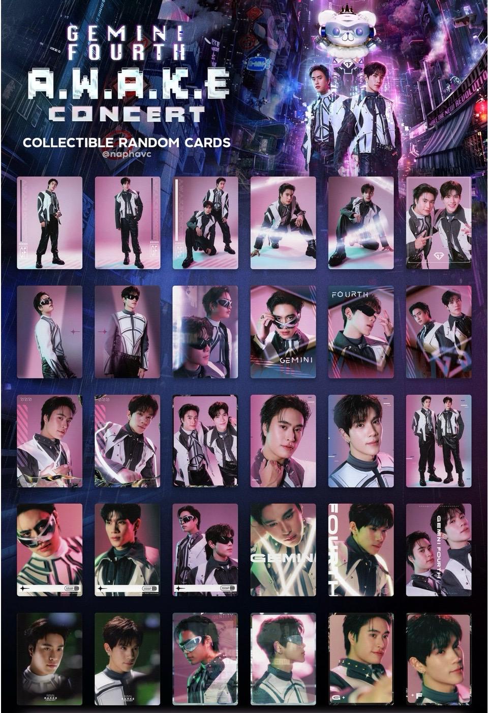 GMMTV Collectible | Geminifourth A.W.A.K.E Concert Photocard