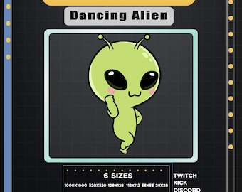 Animated Dancing Alien Emote, Chibi Kawaii Style (digital Download) - Etsy