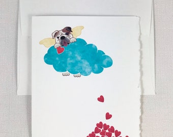 Mix and Match 5 Card Bundle-Bulldog Sympathy Card
