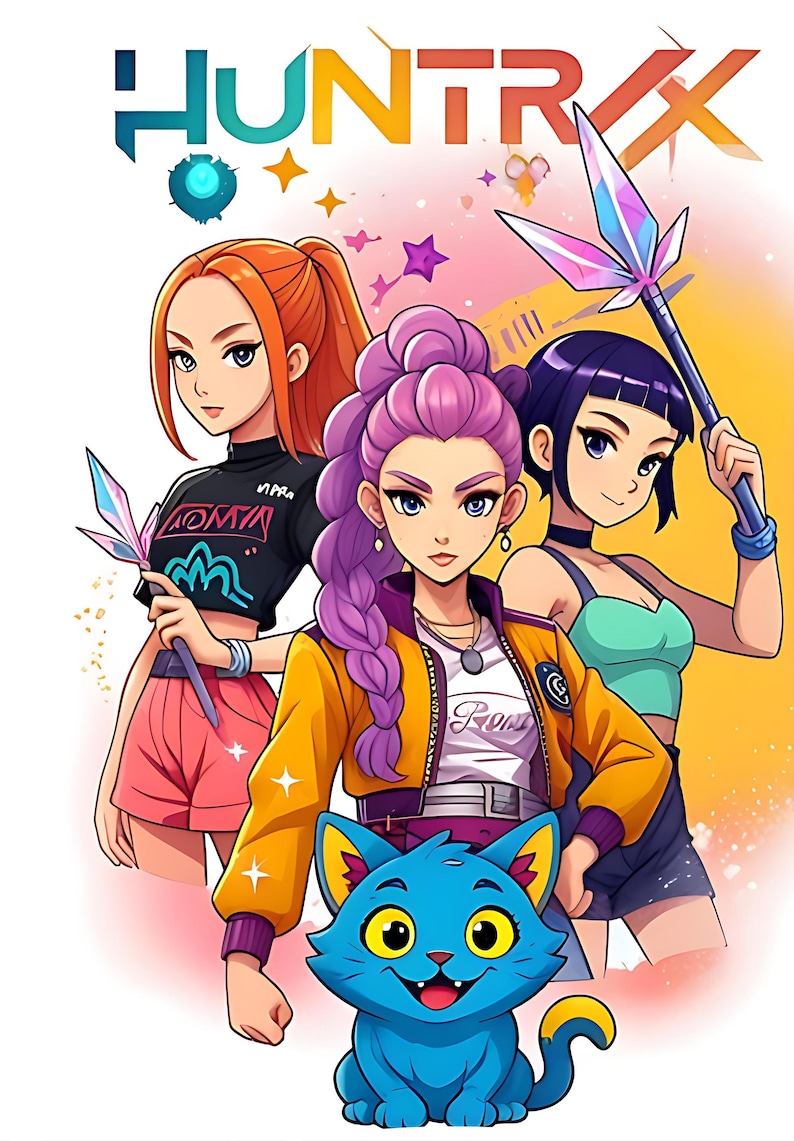 Hantrix Rumi Rumi Huntrix PNG | Kpop Demon Hunters | Saja Boys | Huntrix Tshirt ...