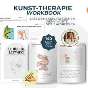 Art Therapy PDF Creative Journal | Stress Reduction & Mindfulness | Emotions | Mental Health, Digital Download Art Therapy