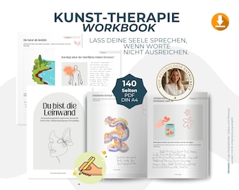 Art Therapy PDF Creative Journal | Stress Reduction & Mindfulness | Emotions | Mental Health, Digital Download Art Therapy