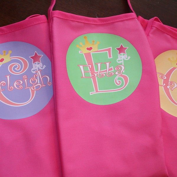 3 Personalized Kids Aprons