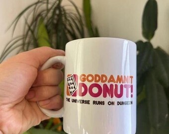 Taza de Carl de Dungeon Crawler, taza de café con donut, merchandising de libros LitRPG, regalo divertido para lectores de fantasía, el universo de Carl y Donut se ejecuta en Dungeon