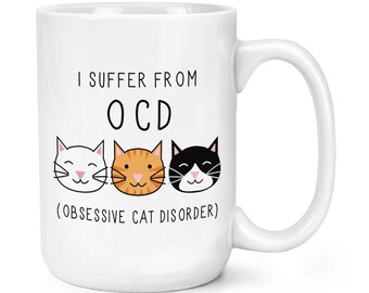 Trastorno obsesivo felino PNG, diseño de envoltura para taza de 15 oz, descarga digital