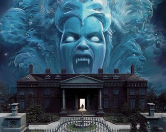 Póster variante de homenaje cinematográfico, lámina de arte de cómic, puerta de la mansión de la Academia Mutante, decoración de pared, terror gótico, ciencia ficción, superhéroes, regalo para fans, habitación retro