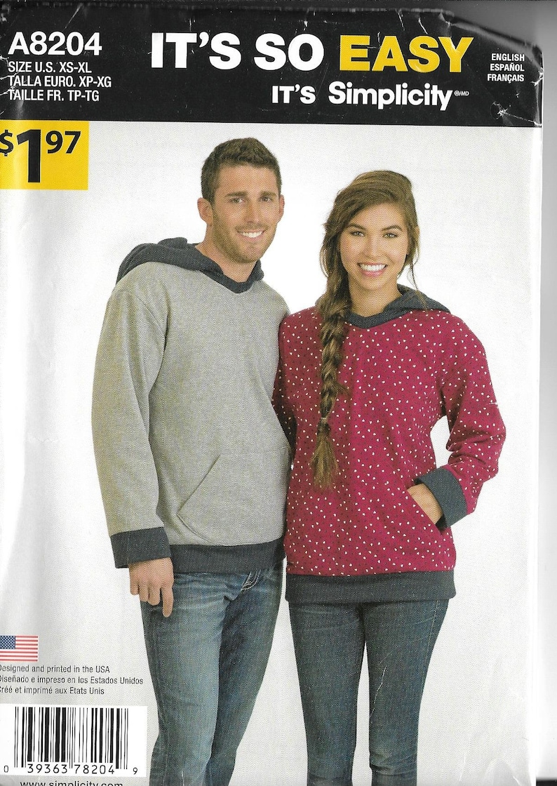 Simplicity 8781 Its So Easy Dog Coats With Hood 3 Sizes Sewing Pattern