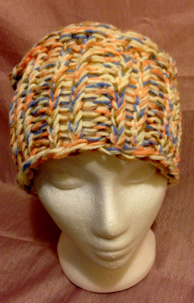Loom Knit Slouchy Hat Pattern INSTANT DOWNLOAD | Etsy