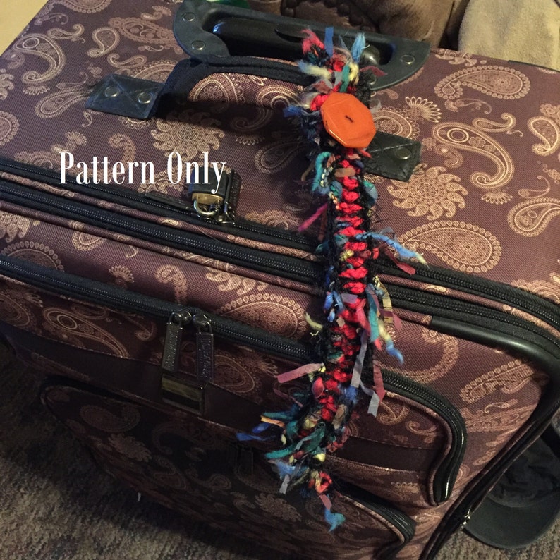 Crochet Pattern Luggage Tag Travel Accessory INSTANT Etsy
