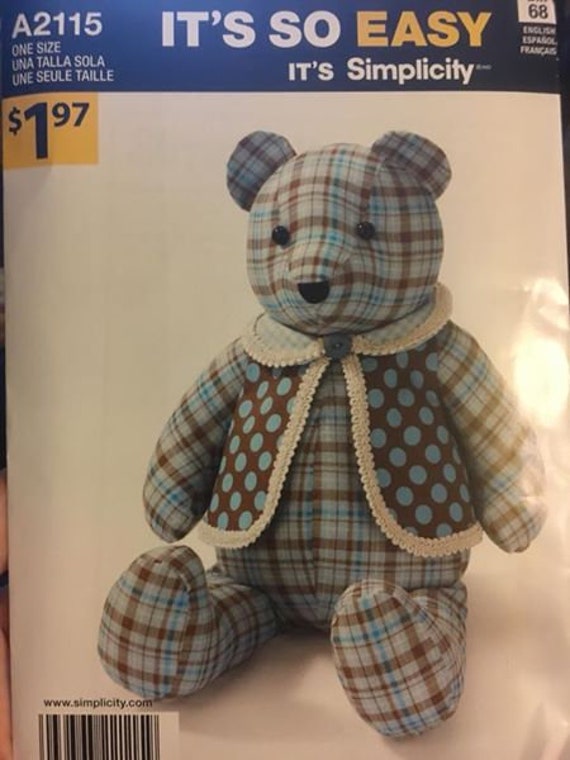 simplicity a2115 bear pattern