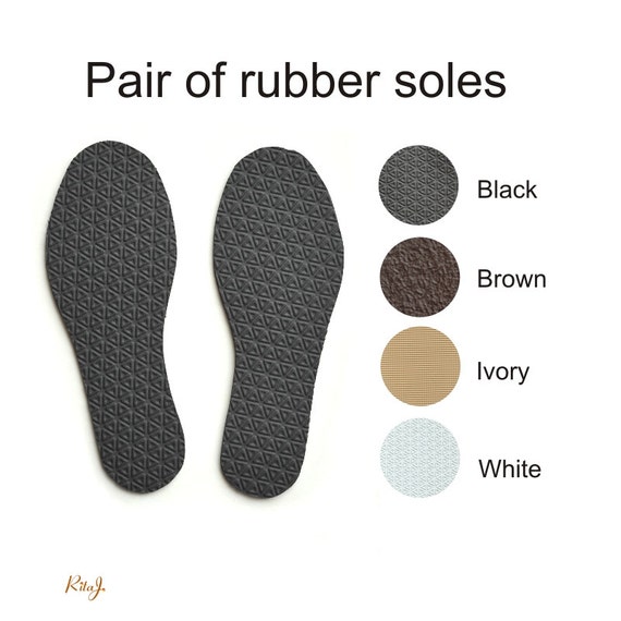 Rubber Soles for My Handmade Slippers Black Brown Ivory Etsy