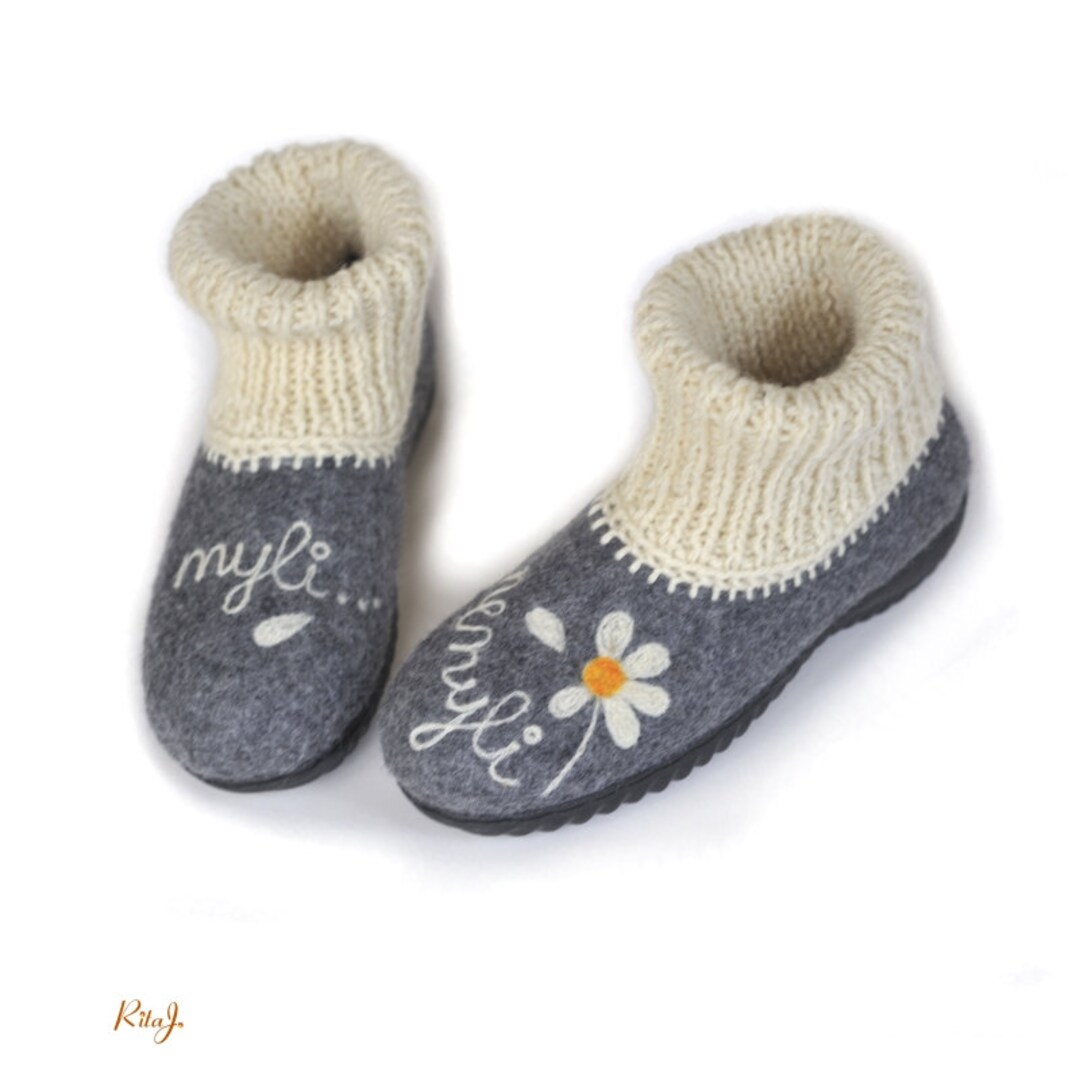 felted wool shoes