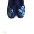 Handmade wool felted slippers with rubber soles- house shoes product logo