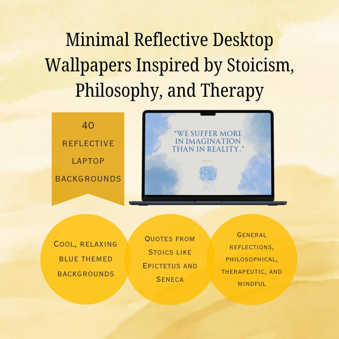 Philosophy Computer Background 40 Reflective Wallpapers | Stoic Mindful Quote Desktop Backgrounds ...