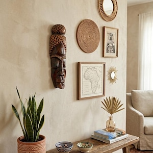 Tiki mask wall mount - Etsy 日本