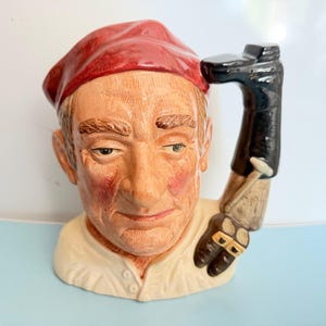 ヴィンテージ ロイヤルドルトン ブーツメーカー キャラクタージャグ D6572 - コロニアルウィリアムズバーグシリーズ ラージトビーマグ 7.5インチ - コレクターズアイテム