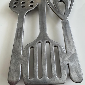 Vintage Copco aluminiumunderlägg – Väggdekoration och grytstöd för kök i modern stil från mitten av århundradet