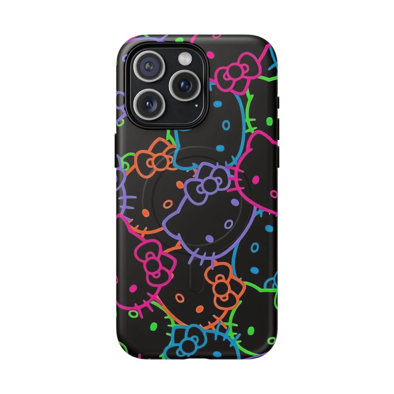 Funda para iPhone con estampado de Hello Kitty neón imagen 8