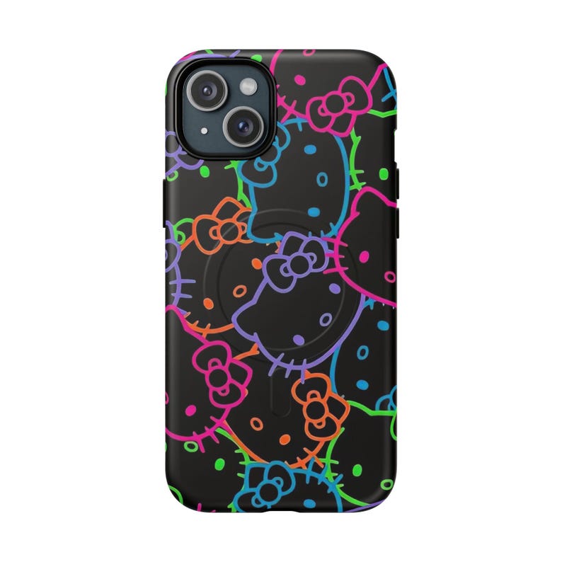 Funda para iPhone con estampado de Hello Kitty neón imagen 6