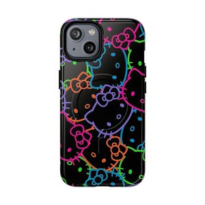 Funda para iPhone con estampado de Hello Kitty neón imagen 9