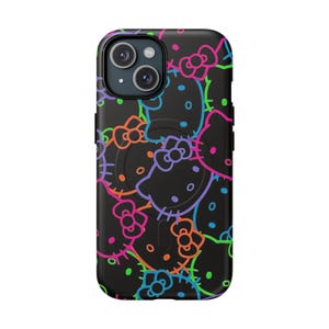 Funda para iPhone con estampado de Hello Kitty neón imagen 3