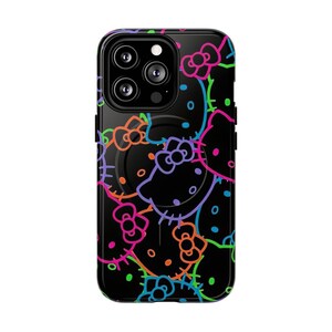 Funda para iPhone con estampado de Hello Kitty neón imagen 18
