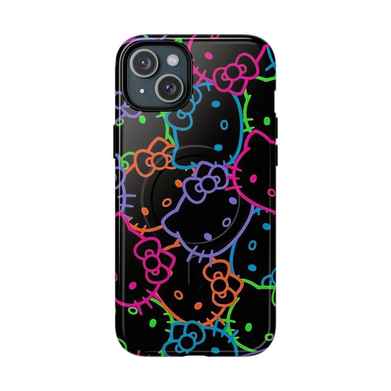 Funda para iPhone con estampado de Hello Kitty neón imagen 5