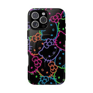 Funda para iPhone con estampado de Hello Kitty neón imagen 13