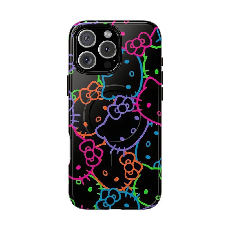 Funda para iPhone con estampado de Hello Kitty neón imagen 13